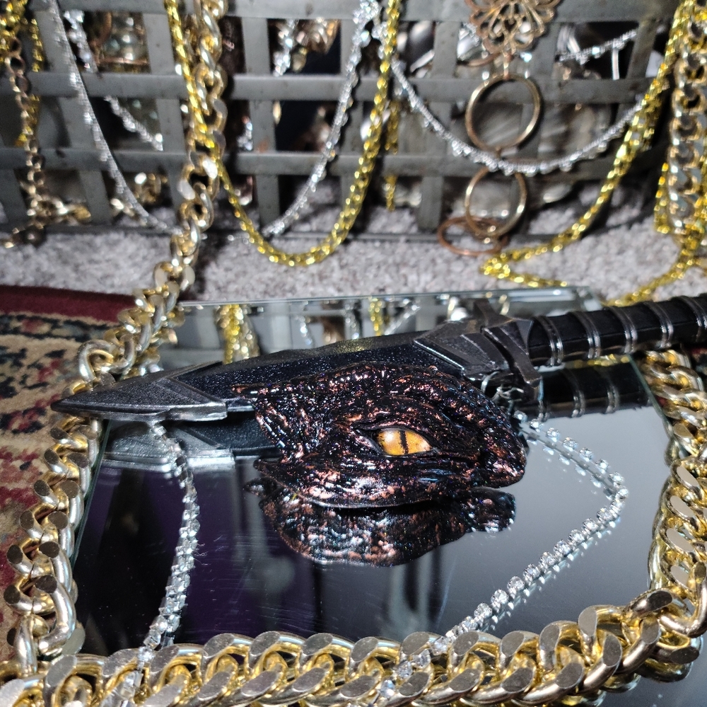 Handmade clay Dragon Eye Pendant